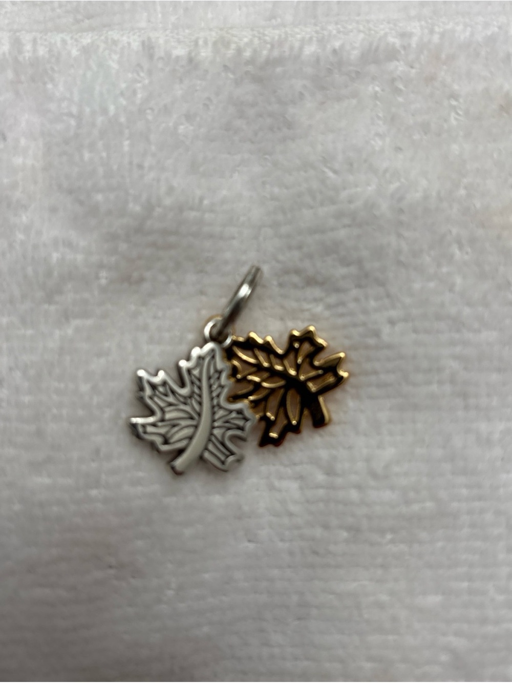Brighton Turning a new leaf Two-Tone Maple Leaf Charm Pendant - Silver & Gold